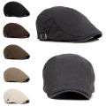 New Men's Ivy Hat Berets Cap Golf Driving Adjustable Sun Flat Plain Cabbie Newsboy Cap-Fashion 6Colors Hot. 