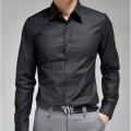 Men formal black shirt cotton stuff office use. 