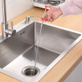 Big Size  Stainless Steel Sink Pipeline Cleaner with 4 claws  Drain Opener Wire  Drain Snake Clog Remover Cleaning Tool Hair Remover Spring Pipe Cleaning Tool For Sewer, Toilet, Kitchen Sink.. 