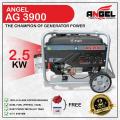 Angel Generator Euro5 AG3900 (2.5 KW) Petrol & Gas / Self  & Rope Start / 100% COPPER. 