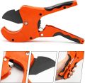 63mm PVC Pipe Cutter, Manual Pipe Cutter Plastic, PE Pipe Cutter for Cutting PVC Pipe, CPVC Pipe, PE-X Pipe, PE Pipe, 63mm Professional Plastic Pipe Cutter with Rubber Handle. 