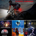 Outtobe bicycle light Solar Light USB Charging bicycle parts Bicycle Bell Horn Lamp Bike light Bike Front Light USB Solar Powered Rechargeable Waterproof Cycling Headlight with 3 Lighting Modes Mountain Road Bike. 