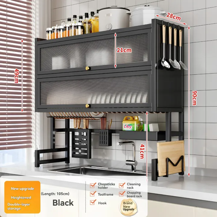 Double%20Cabinet%20Dish%20Drying%20Rack%20Over%20Sink%20%7C%20Modern%20Steel%20Kitchen%20Dish%20Drying%20Storage%20Organizer%20Stand%20with%20Cover%20%7C%20Kitchen%20Sink%20Cabinet%20Drain%20Shelf%20for%20Plates%20Bowls%20Utensils%20Cleaning%20Tools%20-%20Image%205