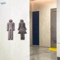 Modern Bathroom Sign Men Women Toilet Sign for Shopping Malls Shop Office. 