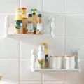 Floating Shelves for Bedroom, Living Room/ Kitchen, Wall Mounted Shelf Plastic Wall Shelf, Self-Adhesive Storage Rack / Bathroom Kitchen Plastic Shelf. 