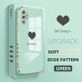 Samsung Note 10 Plus Note 10 Plus 5G Lover Heart Square Edge Pattern Casing Plated Phone Shell Luxury Plating Soft Phone Case. 
