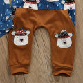 Toddler Baby Clothes Set, Boys Girls Autumn Long Sleeve Top Printed Long Pants Outfit. 