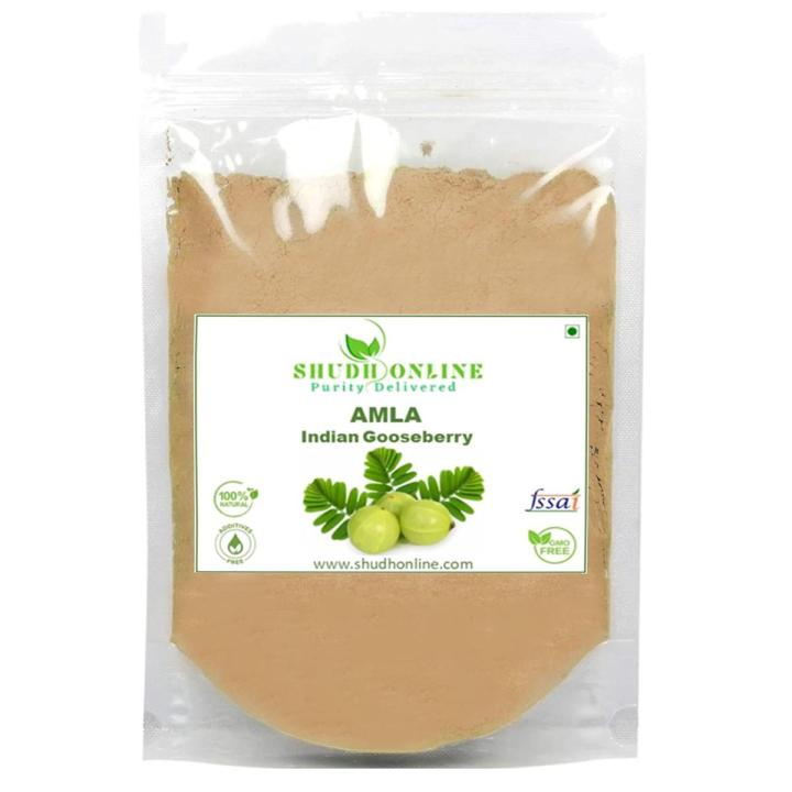Shudh Online Amla Powder for Hair Growth, Amala Powered (100 Grams), Nellikai, Aawla, Aamla, Amloki, Usirikaya, Gooseberry