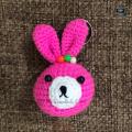 Cute Bunny / Rabbit (multiple variants) - collectibles handmade / handwoven / amigurumi crochet keychain /key chain - bag hanging accessories for kids - boys and girls. 