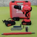 SARED Brand 21V Cordless Drill Machine ,Screw Driver With Hammering Function And Tool Kit. 