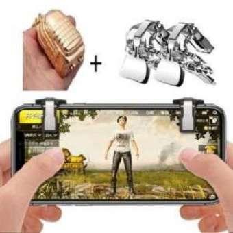 Metal PUBG Game Phone Gaming Trigger Fire Button Handle with Level 3 Bag