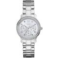 Guess Enchanting Multifunction Silver Stainless Steel Silver Dial Quartz Watch for Women - Guess W 0305L1. 