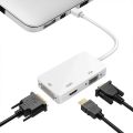 Mini DisplayPort (Thunderbolt Port) Cable, 3 in 1 Mini DP to HDMI + VGA + DVI Converter Adapter Cable, Supports Full HD1080P for MacBook, MacBook Air, iMac, Microsoft Surface Pro 1 2 3. 