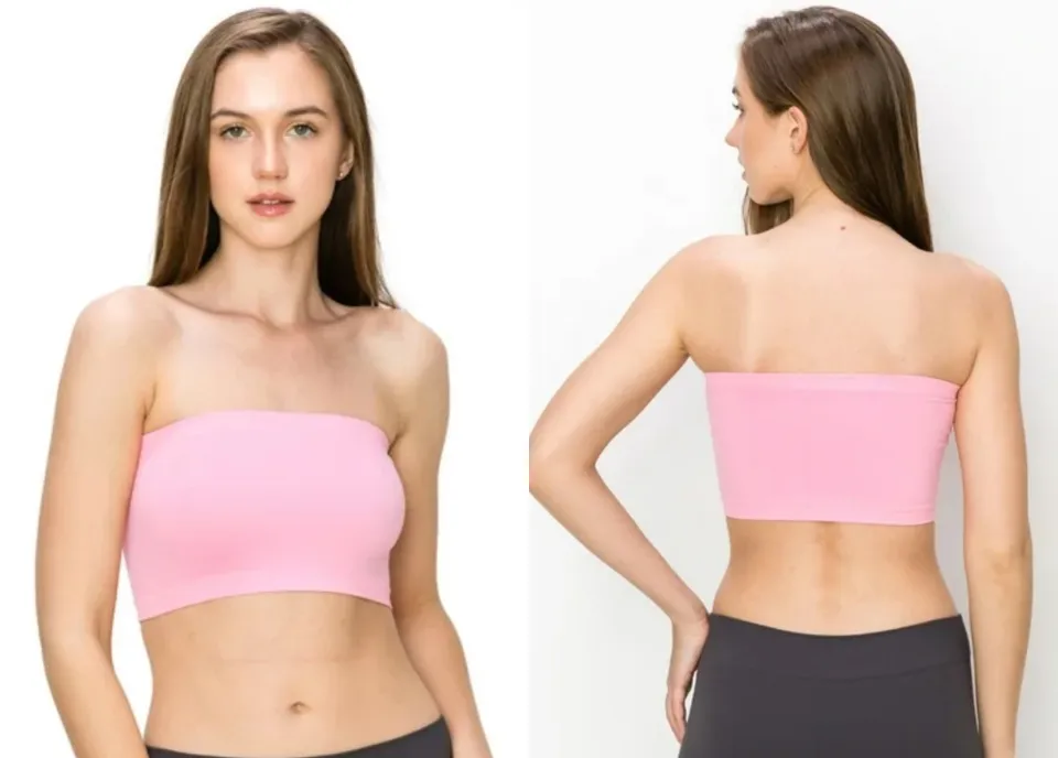 Women Strapless Bra Seamless Stretchy Tube Top Breathable Comfort Daraz.pk