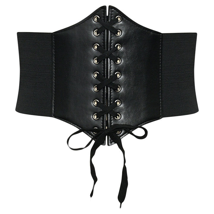 Wide PU Leather Slimming Body Belts Adjustable Waist Corset For Women Decoration Fengshi