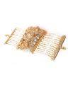 Gold Plated Kundan Bridal Bracelet With Gift Box For Women. 