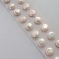 Women Big Baroque Button Pearl Earrings Freshwater Cultured Biwa Coin Pearls 925 Sterling Silver Mounts Stud Earrings Jewelry. 