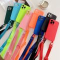 For iPhone 12 Pro Max Crossbody Sling Shoulder Strap Lanyard Case Cover Soft Phone Case. 