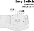 Perixx Periboard-612 Wireless Ergonomic USB Split Keyboard, US English Layout UK IMPORT. 