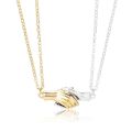 Couple Hand Magnetic Necklaces Boyfriend Girlfriend Lovers love pendant locket women girls men boys. 