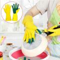 Techmanistan Easy Cleaning Dishwashing Pair of Sponge Fingers Cleaning Gloves Reusable Sponge Gloves for Washing Dishes, Pet washing, High Quality Gloves. 
