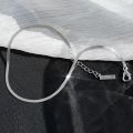 925 Sterling Silver Snake Bone Anklet Exquisite Temperament Anklet Long Anklet Sparkling Footchains Birthday Gift Jewelry. 