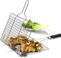Portable Stainless Steel Barbecue Basket Barbecue Clip Picnic Camping Barbecue Supplies Outdoor BBQ Tools. 