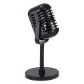 OUMERY Vintage Microphone Prop,Plastic Fake Microphone,Retro Microphones for Costume & Role Play,Antique Microphone Stage. 