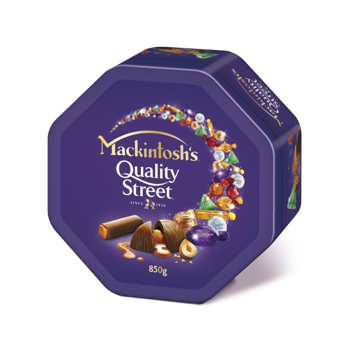 Mackintosh Quality Street Chocolate 850 gram Tin Box