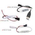 DC5-24V SP002E 3Key Mini RGB Controller Micro-Controler for Dream Full Color WS2811 WS2812 WS2812B LED Pixel Strip light. 
