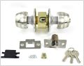 "Stainless Steel Round Lever Handle Door Lock - Mortise Entry Lock for Bedroom, Secure Knob, Heavy-Duty Door Handle, Modern Door Hardware, High-Quality Lockset with Secure Locking Mechanism". 