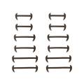 【ALLGOOD】12Pcs Elastic Free Tying No Tie Lazy Silicone Shoelace Dress Shoe Laces. 