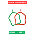 Kolachipets Bird Swing Set – Colorful Hanging Swings (Pack of 2/3/4) for Budgies, Parrots, Lovebirds, Cockatiels, Finches. 