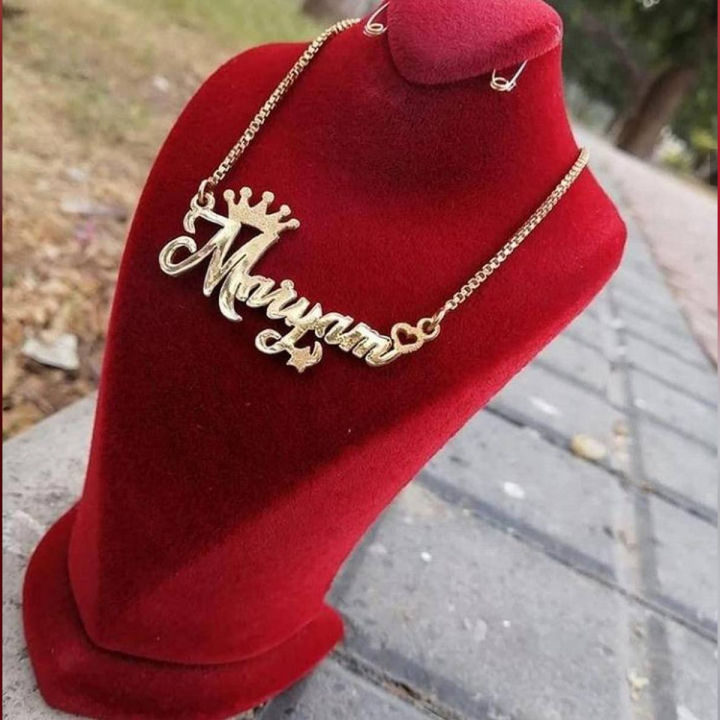 Namely accessories 22k Gold Plated Personalized Name necklace - Main Image