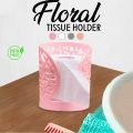 New unique and stylish Floral Round Shape Tissue holder for kitchen living room bathroom drawing room car office Tissue Organizer Napkin Holder  Tissue Role Holder Box Tissue roll stand. 