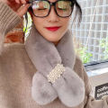 Fashion Imitation Rabbit Fur  Winter Neck Warmers Plush Scarfs Shawl Warm Scarfs. 