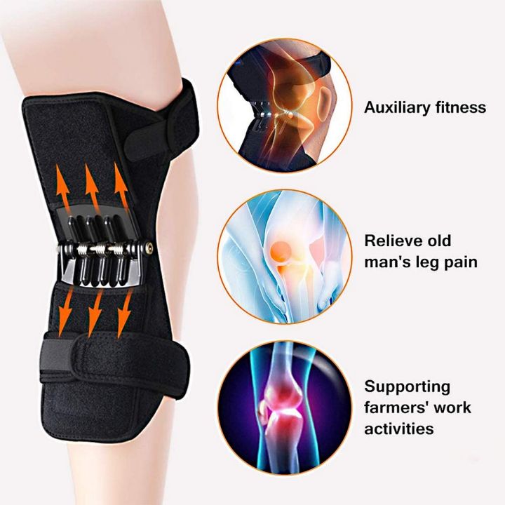 POWERKNEE JOINT SUPPORT SPRING KNEE BRACE - SPRING LOADED KNEE BRACE