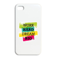 Work Hard Dream Big Sticker, Peel and Stick, HD Print and Laminated Vinyl Sticker Waterproof Stickers, Bike Stickers, Car Stickers, Mobile Sticker, Home Decoration Stickers, Scratch Protection Sticker by Sticker Studio. 