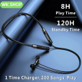 WK.SHOP-HE05 NECKBAND HEADPHONE In-ear Wireless Bluetooth Headphone Bluetooth 5.1 Magnetic Neckband Earphones IPX5 Waterproof and pubg/gloves. 