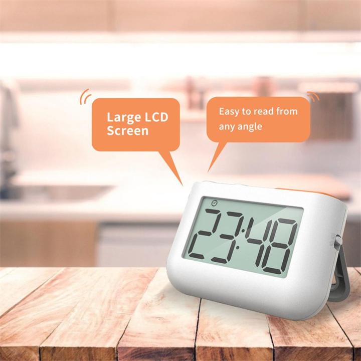 Small Digital Clock Kitchen Timer with Countdown,Magnetic Back and Tabletop Stand,Big Screen for Cooking,Kids Time Management.