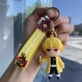 Cartoon Anime Demon Slayer Silicone Key Chain Keychain Pendant Anime Keychain. 