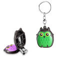 Owl Household Mini Folding Clipper Single Set with Keychain Hanging Decoration Anti Splash Nail Knife. 
