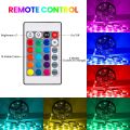 LED Strip Light with Remote 5M, SOLMORE RGB Strips Lighting SMD5050 Color Change LED Rope Lights Ideal for bedrooms, Party Decorations, with Adhesive and Fixed Clips, 12V Power Supply. 