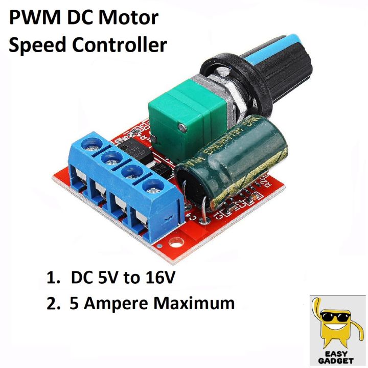 PN35 PWM DC Motor Speed Controller Module Speed Regulator Control Adjust Board Switch Mini DC to DC | 4.5V to 35V | 5A, / 90W / 12V / 24V