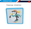 Educational 3D Mosaic Puzzle Game for Kids - 490pcs Multi-Color Creative Pattern with Cards. 