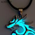 ECHIDNA Dragon Necklace Creative Silver Fluorescent Dragon Necklace. 