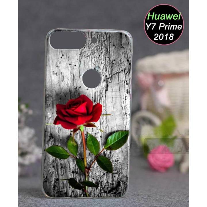 Huawei Y7 Prime 2018 Back Cover - Rose Cover