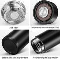 500ml Temperature Display Water Bottle, Coffee Travel Mug Leakproof Smart Mug, Coffee Thermos, Smart tea Bottle, Tea Infuser Bottle, Sports Water Bottle, Double Wall Vacuum Insulated Water Bottle, Vacuum Insulated Mug 304 Stainless Steel, led Touch Screen. 