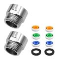 2 Pieces Flow Restrictor Water Flow Restrictor Set Up to 70% Water Saving for Shower. 