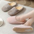Women Indoor Slippers Warm Plush Home Female Slipper Autumn Winter Shoes House Flat Floor Home Shoes Bedroom Soft Slient Slides. 